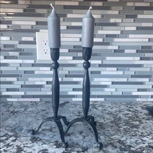 Cast iron candle sticks 🕯